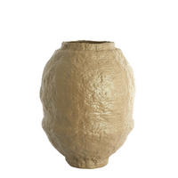 VAZE Leano Braun 45/45/60 cm - Braun, Kunststoff (60cm) - Light & Living