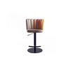 BARHOCKER JADA Braun Velvet - Dunkelbraun/Schwarz, Kunststoff/Textil (55/85/53cm) - KAWOLA