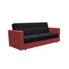 SOFA WIND mit Schlaffunktion KORNET10+SAWANA13 mit Stauraum - Rot, Textil (87/95/216cm) - Bedante