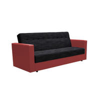 SOFA WIND mit Schlaffunktion KORNET10+SAWANA13 mit Stauraum - Rot, Textil (87/95/216cm) - Bedante