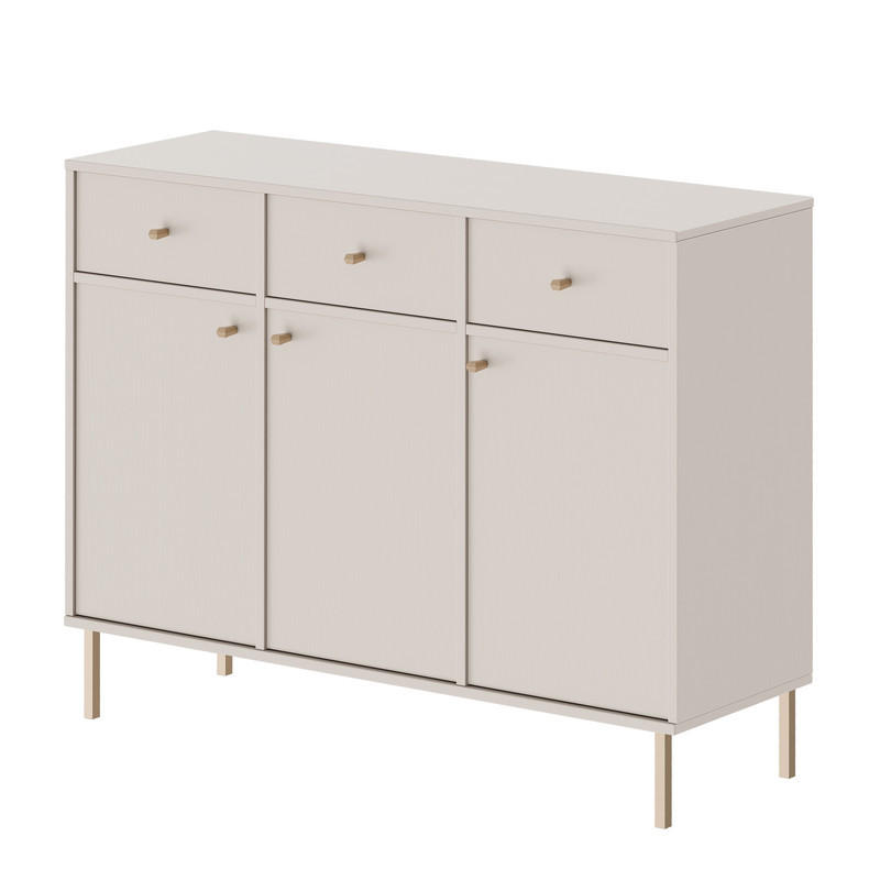 Idohome Kommode Beige 124.5x95x40.8 cm
