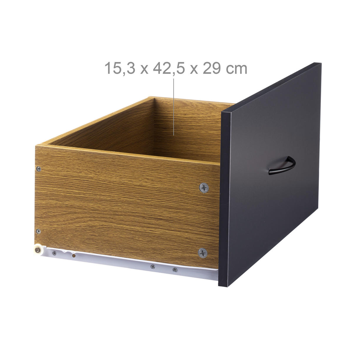 SIDEBOARD - Hellbraun, Holzwerkstoff/Metall (100/62/38cm) - Relaxdays