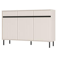 SIDEBOARD OSTIA 149/100/40 cm mit 3 Schubladen 3 Türen Beige - Beige, Holzwerkstoff (149/100/40cm) - MASSENO