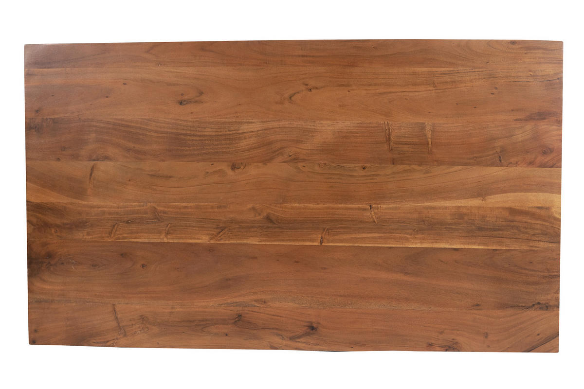 ESSTISCH RIO - Schwarz/Braun, Holz/Metall (80/140/77cm) - SAM