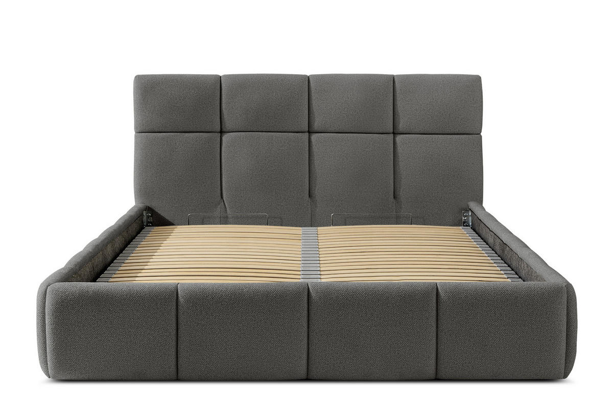 POLSTERBETT ALTOS, dunkelgrau - Dunkelgrau, Holz/Holzwerkstoff (140/200cm) - KONSIMO®