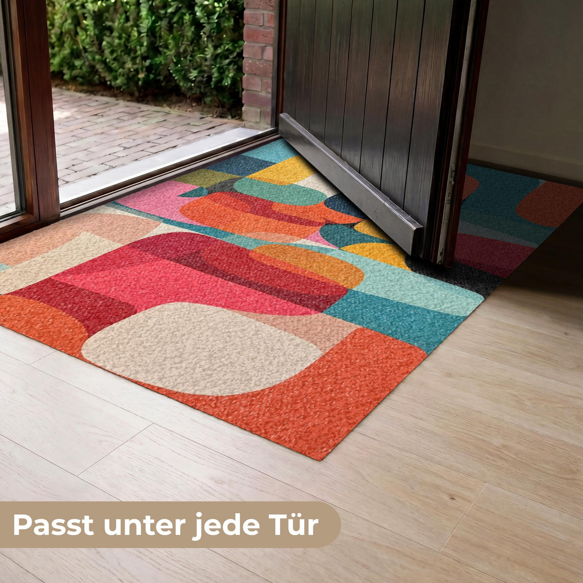 ROHOŽKA Tvary - barevné - abstraktní - letadla 120x80 cm - různobarevná, textil/umělá hmota (120/0.4cm) - MuchoWow