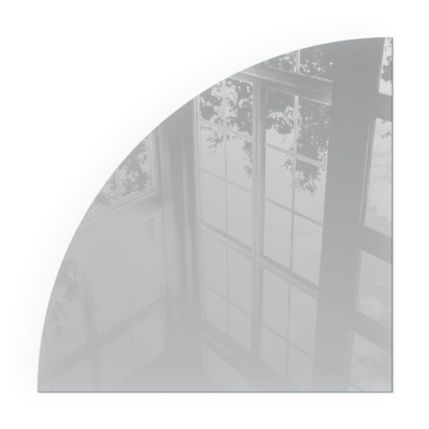 GLASPLATTE für Kamin 100x100 cm - Grau, Glas (100/100/0.4cm) - TULUP