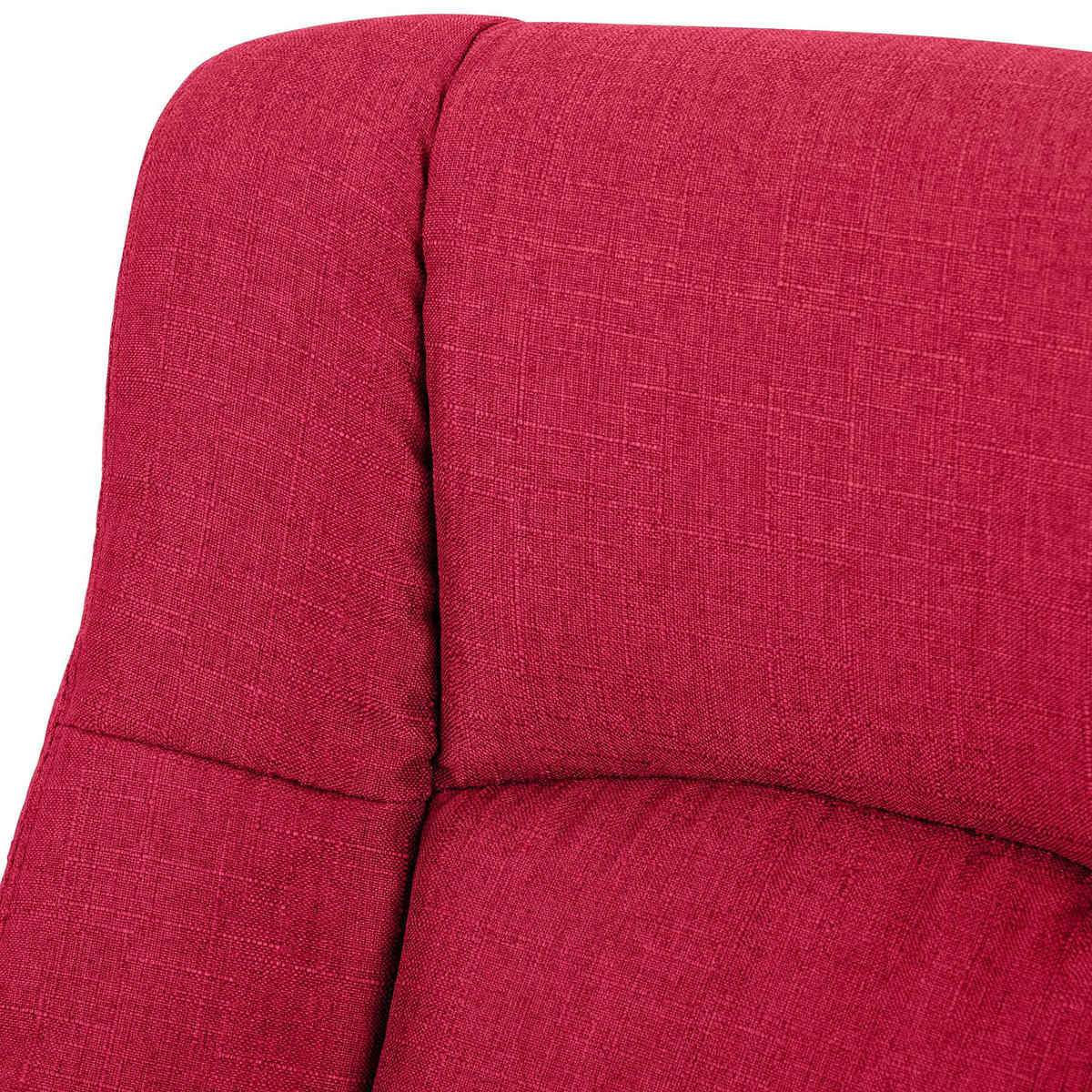 DREHSTUHL Stoff Rot - Rot/Schwarz, Kunststoff/Textil (66/106/70cm) - CLP