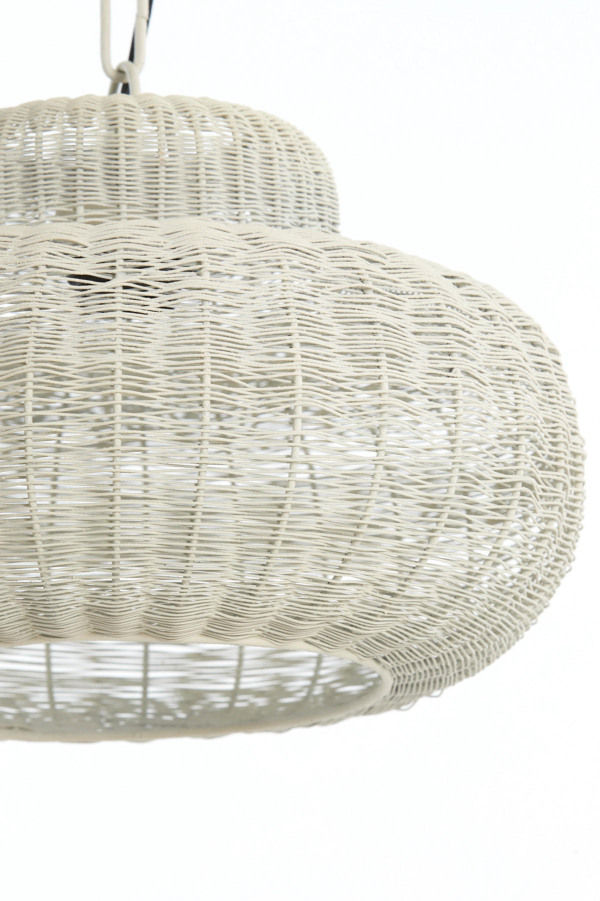 HÄNGELAMPE Piedra Weiß Ø47/26 cm - Weiß, Metall (47/47/26cm) - Light & Living