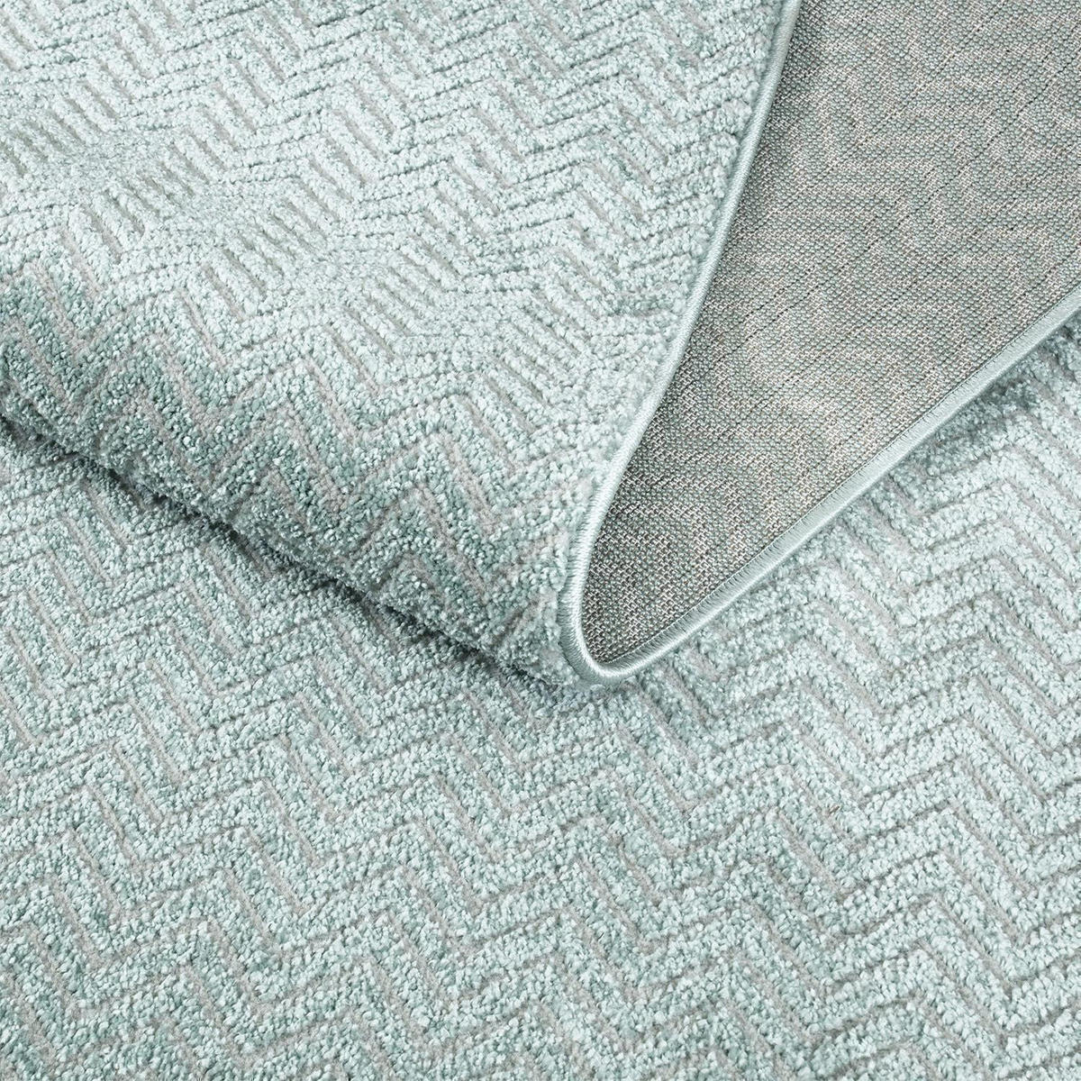KURZFLOR-TEPPICH Fancy 805 Grün/ Türkis 200x290 cm - Türkis/Grün, Textil (200/290cm) - carpet city