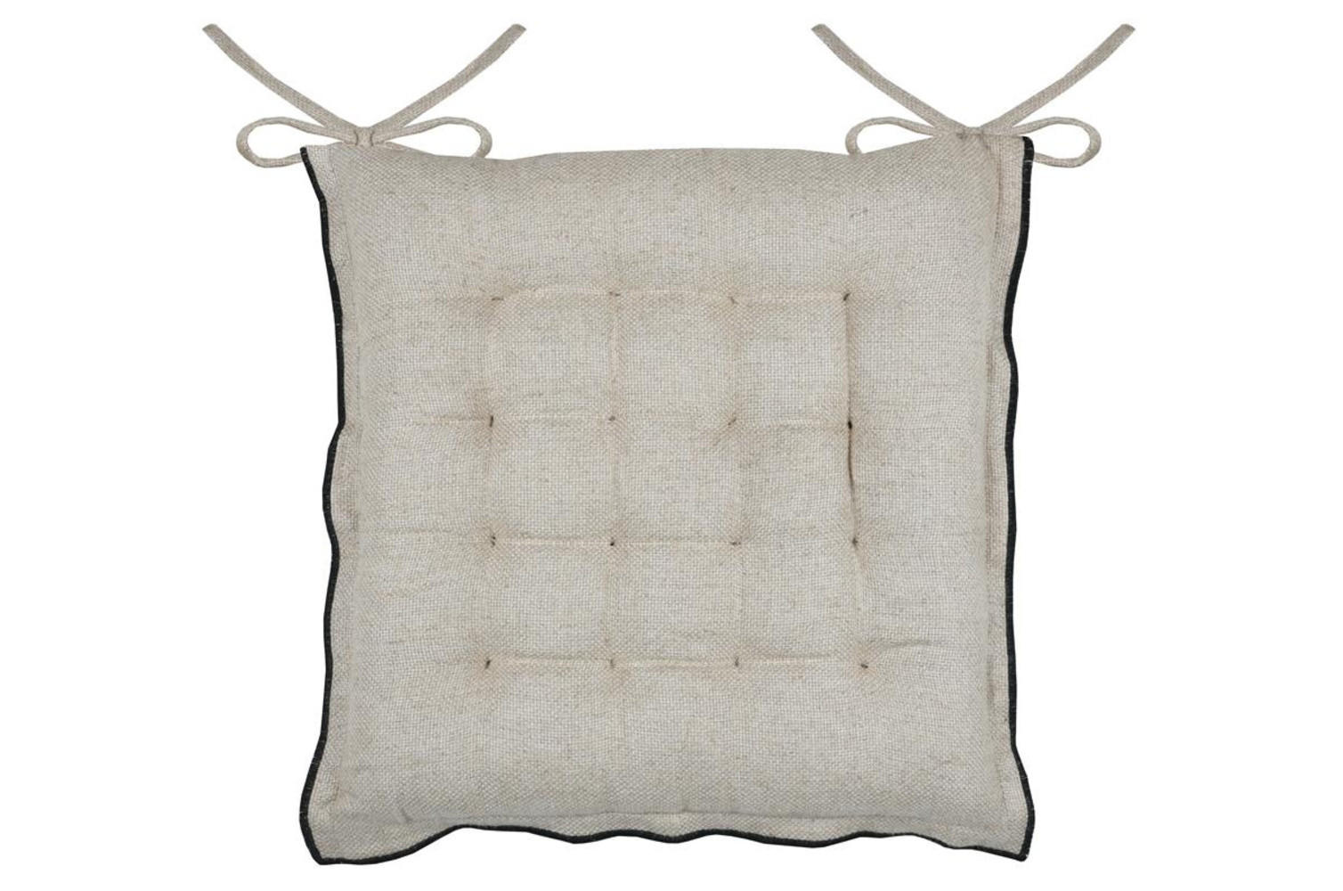 STUHLKISSEN Aline 38/38 cm - Beige, Naturmaterialien (38cm)