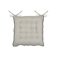 STUHLKISSEN Aline 38/38 cm - Beige, Naturmaterialen (38cm)
