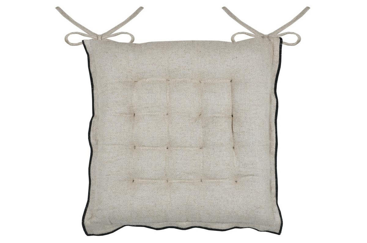 STUHLKISSEN Aline 38/38 cm - Beige, Naturmaterialen (38cm)