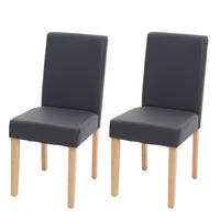 ESSZIMMERSTUHL Grau 2er-Set - Grau, Textil (43/90/56cm) - MCW