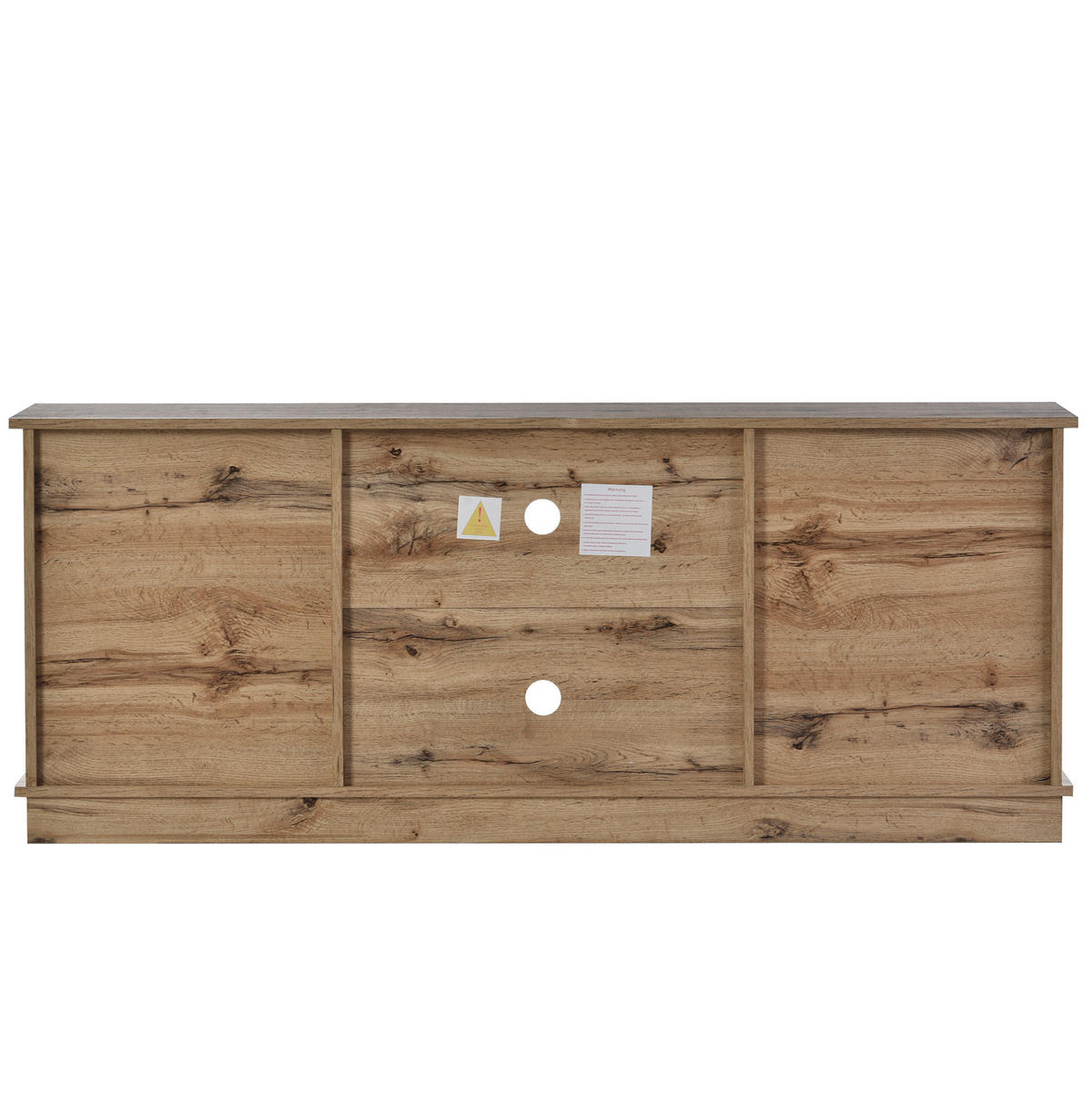 TV-LOWBOARD aus Spanplatte 150x40x60 cm Braun mit Schiebetüren und verstellbaren Regalen - Braun, Holzwerkstoff (150/60/40cm) - IVMEU
