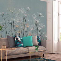 VLIESTAPETE Blau 150/105 cm - Blau/Schwarz, Textil (150/1cm) - KUNSTLOFT