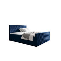 BOXBETT Asher Premium - Blau, Holzwerkstoff/Textil (160/220cm) - Fun Möbel