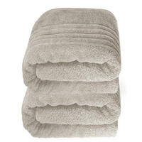 SAUNATUCH 80x200 cm 2er Set London Kiesel Grau - Sandfarben, Textil (80/200cm) - Lashuma