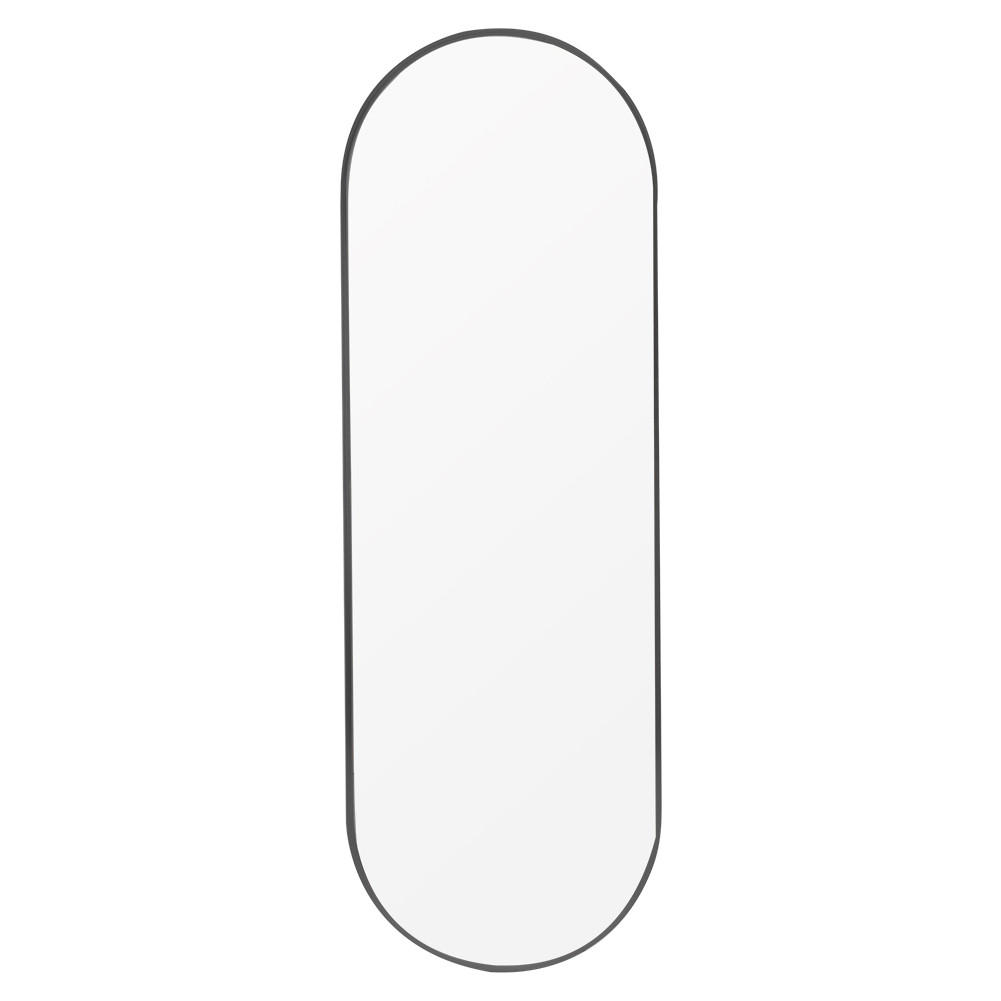 GANZKÖRPERSPIEGEL 40/120/2.8 cm Kapselform Metallrahmen Schwarz - Schwarz, Glas/Metall (40/2.8/120cm) - Livingandhome