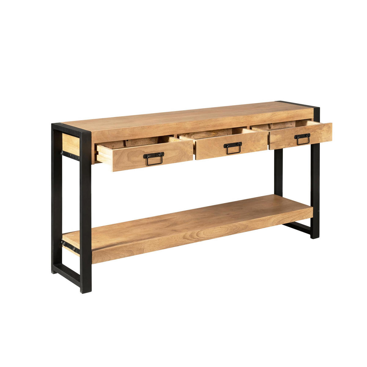 BEISTELLTISCH Britt Braun 35/150/76 cm - Braun, Holz (35/150/76cm) - Starfurn