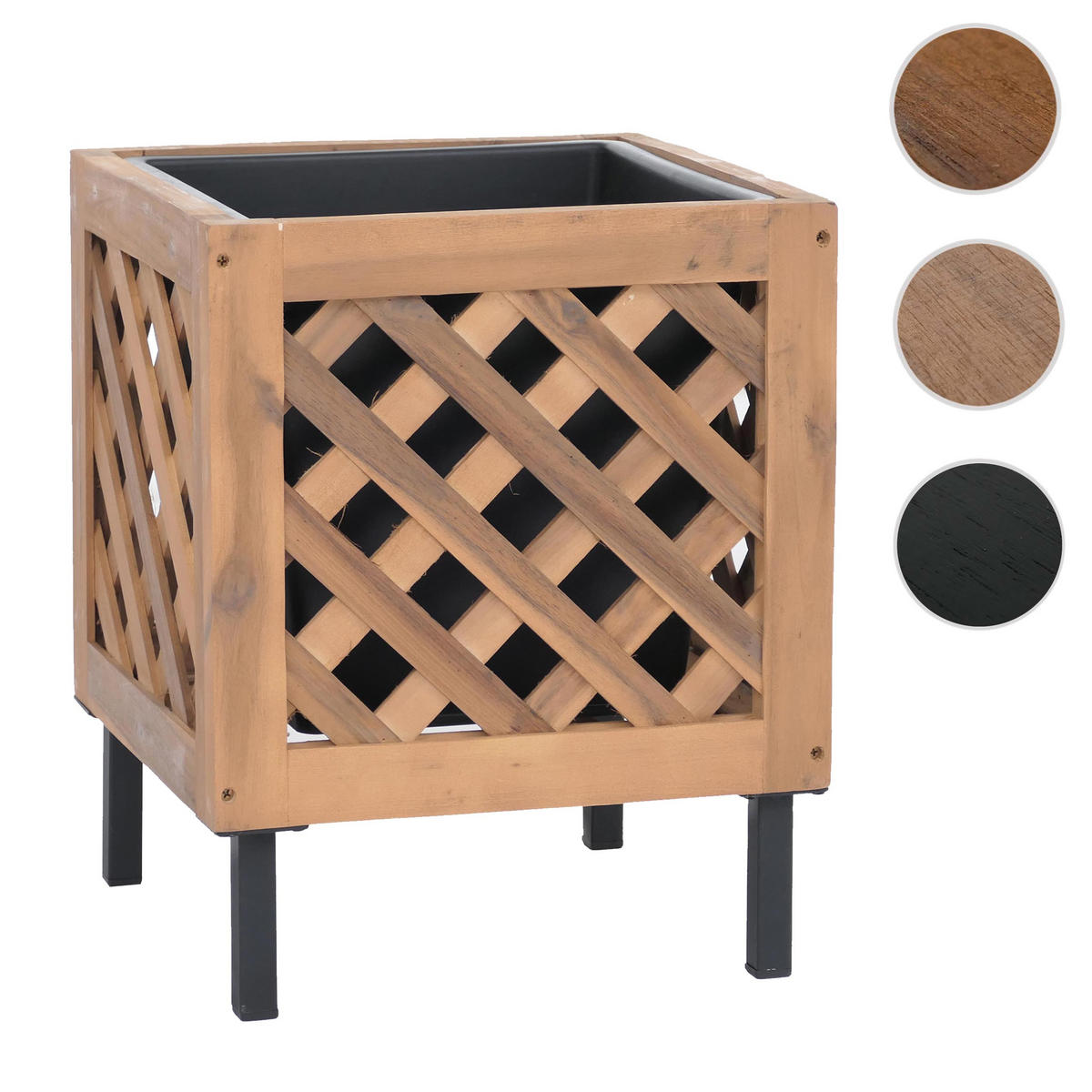 ZÁHONOVÝ KŮŽE Světle hnědý - světle hnědá, dřevo (34/42/34cm) - MCW