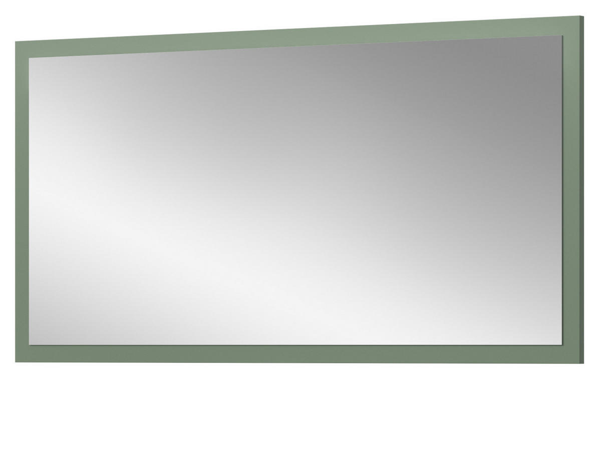WANDSPIEGEL grün 106 x 55 cm, Garderobenspiegel mit Rahmen - Grün, Glas/Holzwerkstoff (106/55/2cm) - Inn.Furn