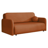 SCHLAFSOFA Viva Sun IV - Schwarz/Orange, Holz/Textil (170/85/103cm) - MIRJAN24