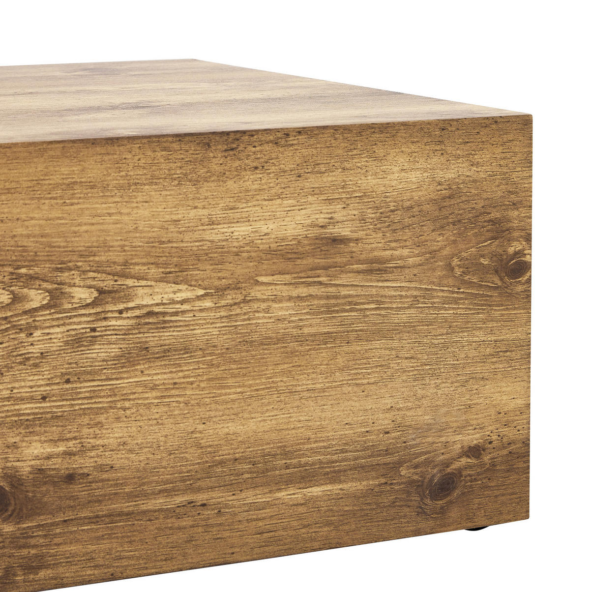 COUCHTISCH aus MDF 90x50x30 cm in Naturfarben mit rutschfesten Füßen - Naturfarben, Holzwerkstoff (90/50/30cm) - Modfu