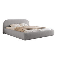 POLSTERBETT Lloret 160x200 cm, Hellgrau - Hellgrau, Textil (200/160cm) - Fedve