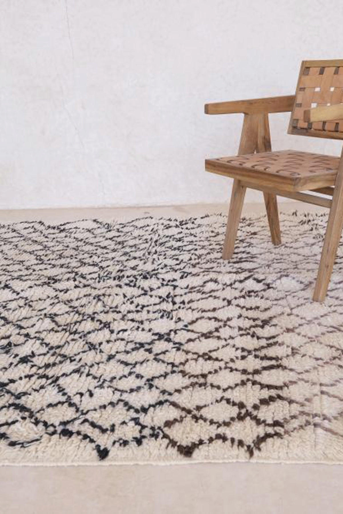 BERBERTEPPICH aus reiner Wolle 193x 407 cm - Weiß, Naturmaterialien (193/407cm) - AFK Living