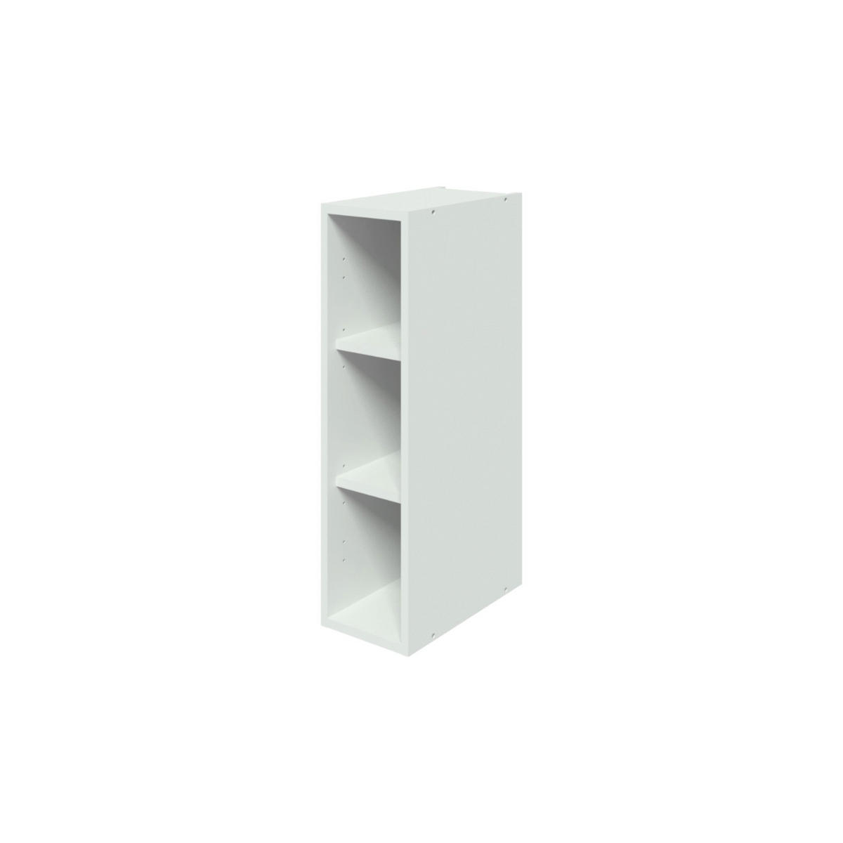HÄNGESCHRANK – 20 cm – W20 – Lunara – Weiß Hochglanz - Weiß, Holzwerkstoff (20/72/30cm) - hi-markt
