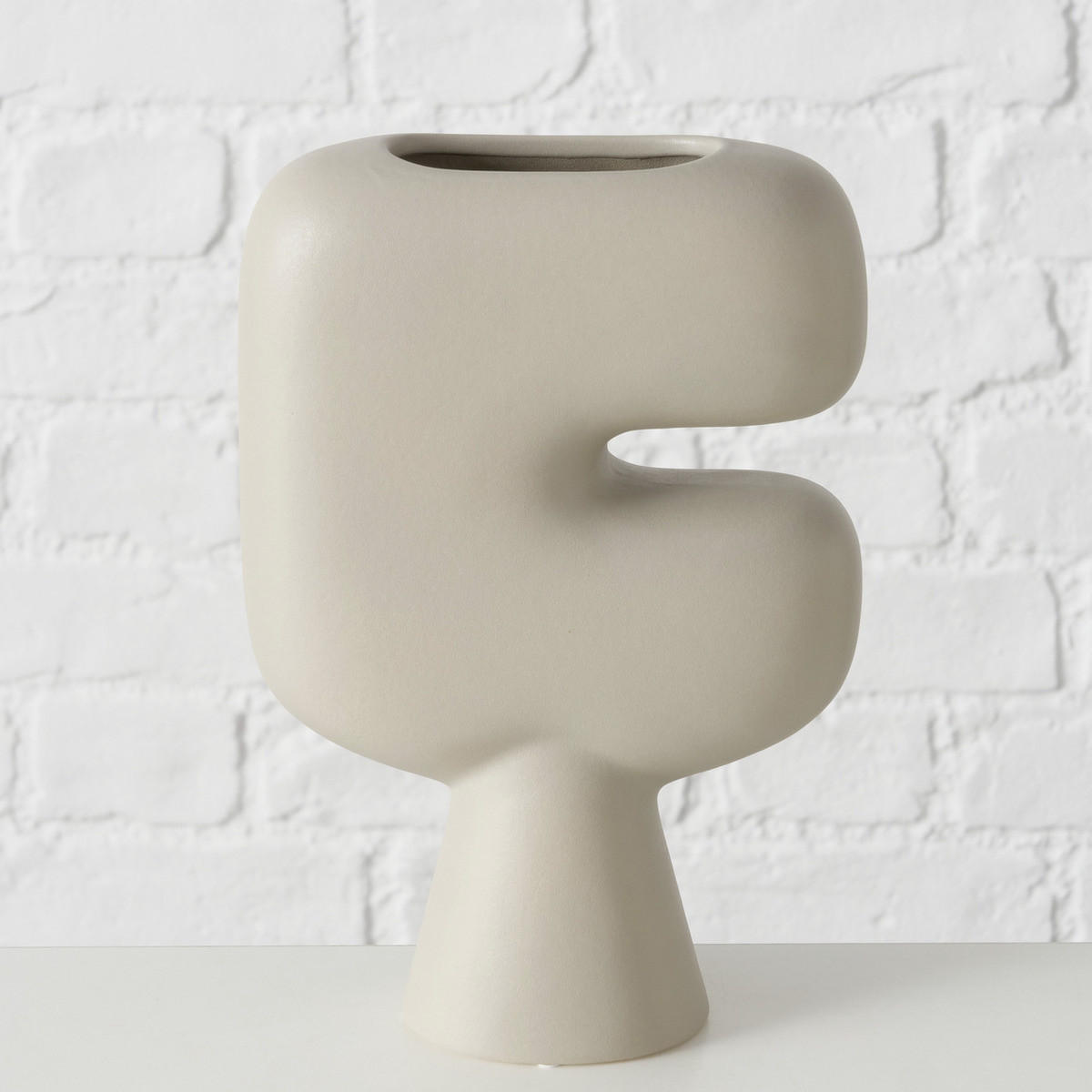 VASE Ton matt Pasu 23 cm - Beige, Keramik (22.8cm) - Boltze Home