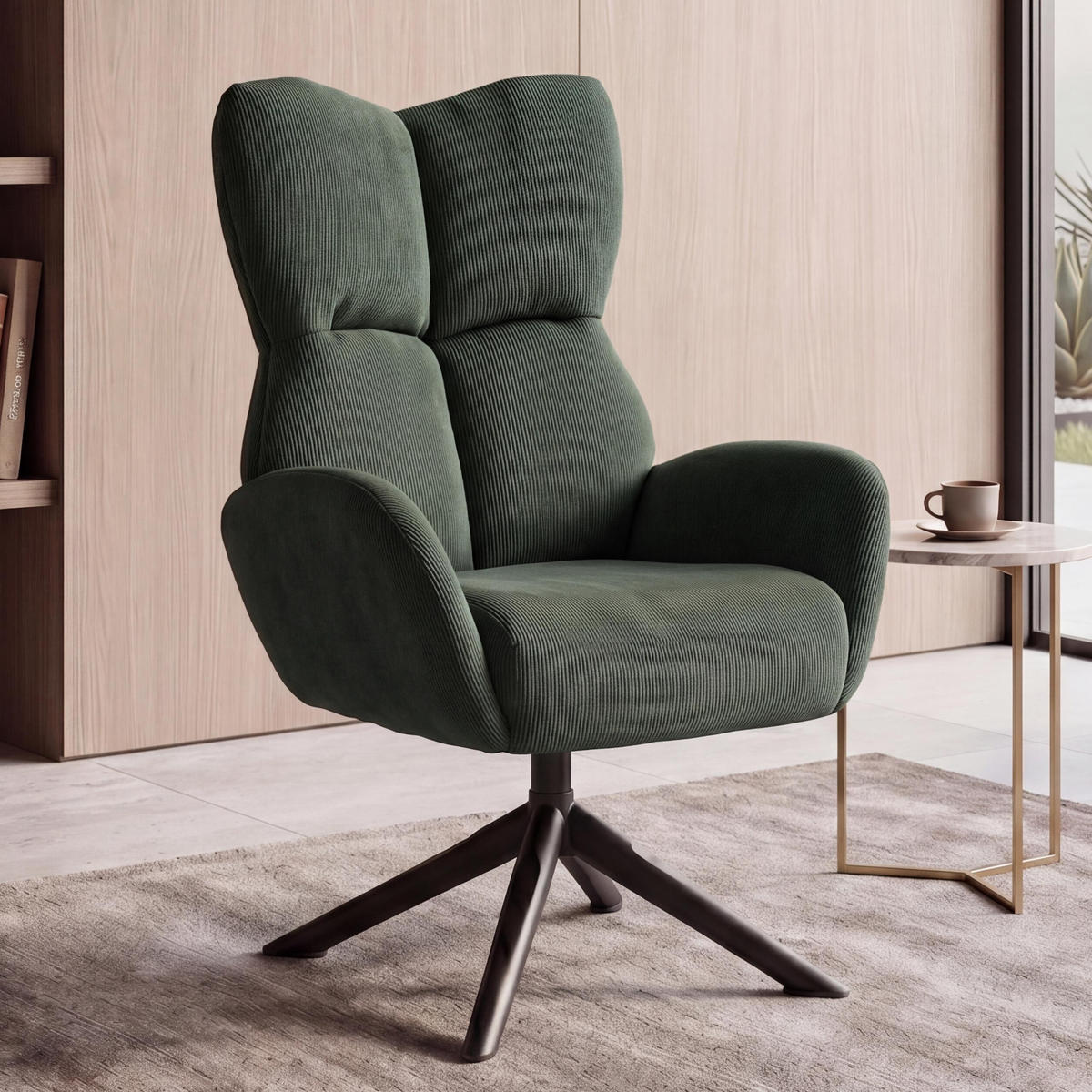 LOUNGESESSEL Grün - Grün, Textil (72/106/71cm) - MCW