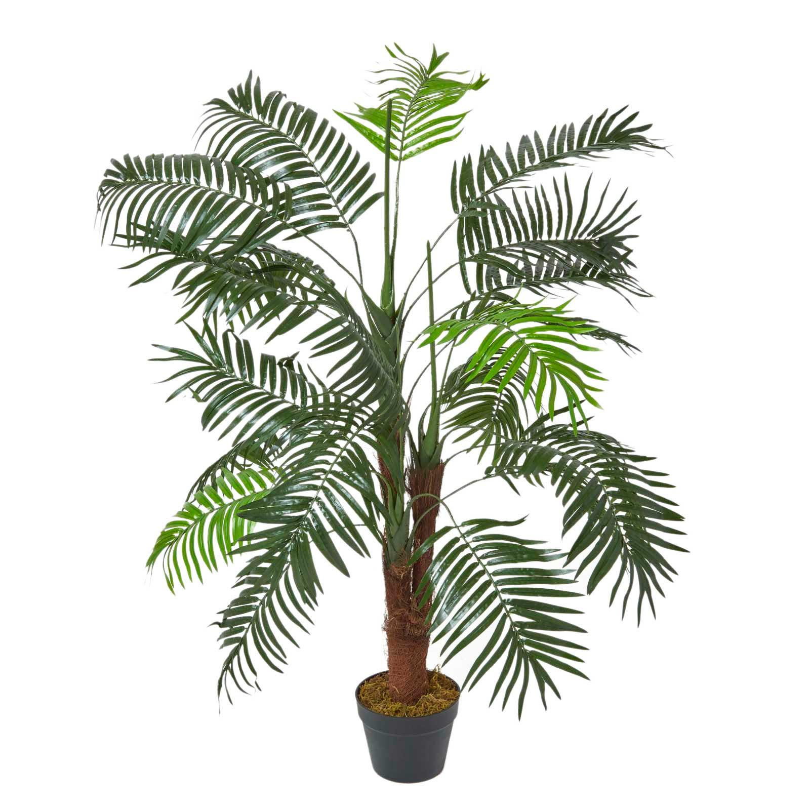 KUNSTPALME Mini, 120 cm - Grün, Kunststoff (120cm) - Homescapes