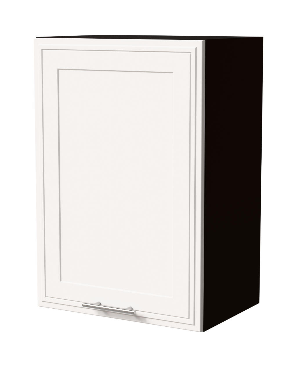 HÄNGESCHRANK Salo W2/50 Schwarz / Weiß Matt 50 / 32,5 / 72cm - Schwarz/Weiß, Holz/Holzwerkstoff (50/72/32.5cm) - Feldmann-Wohnen