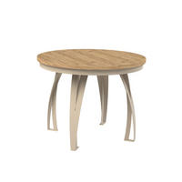 ESSTISCH LUNGA - Honigeiche/Kaschmir, Holzwerkstoff (100/100/77cm) - Meblini