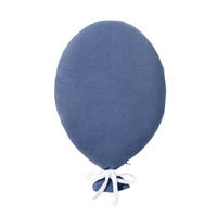 KISSEN Ballon Blau - Blau, Textil (30/25cm) - nordic coast company
