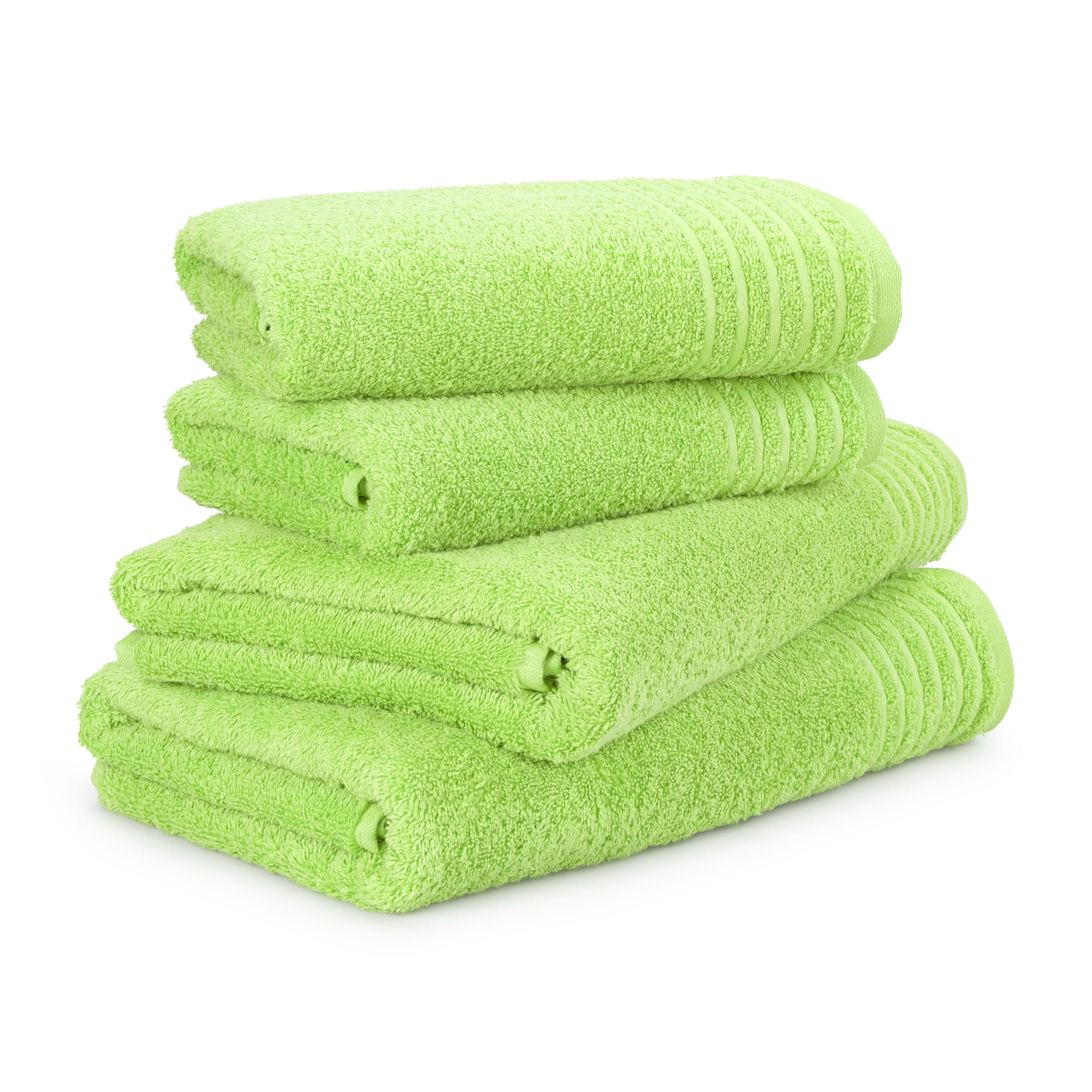 HANDTUCHSET NEW CLASSIC 4-TLG - Grün, Textil (50/100cm) - MÖVE