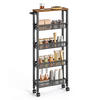 BEISTELLWAGEN Derek - Braun, Holzwerkstoff (13/100/46cm) - VASAGLE