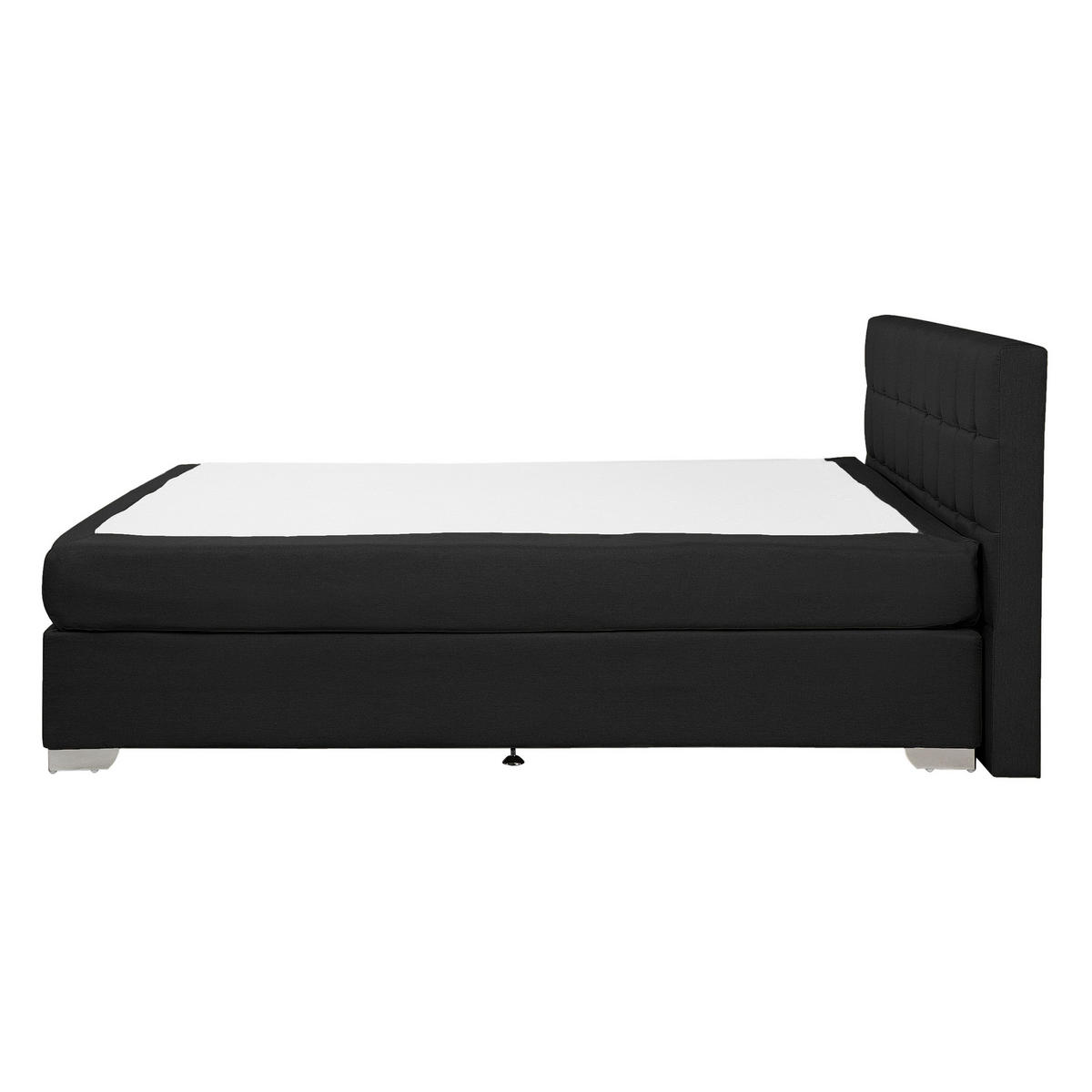 BOXSPRINGBETT 140/200cm Schwarz Admiral - Schwarz, Textil (140/200cm) - Beliani
