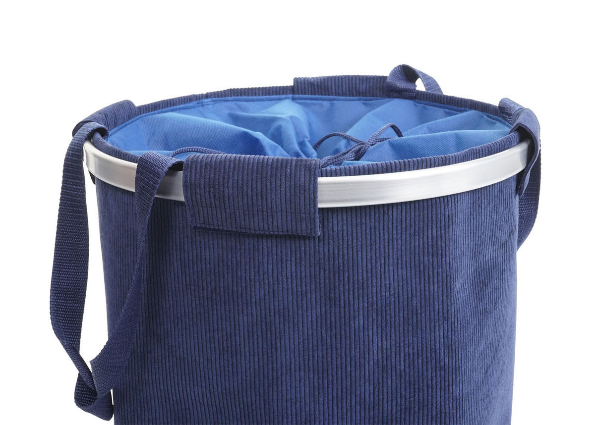 KOŠ NA PRÁDLO Modrý - modrá, textil (39/55/39cm) - MCW