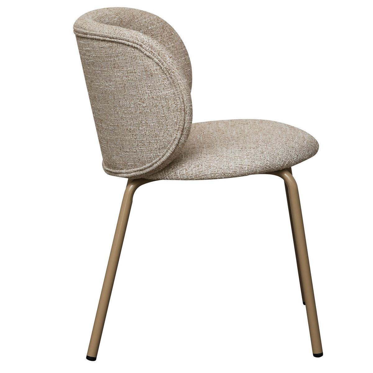 STUHL-SET 2 Stück in Teddystoff Beige - Beige, Textil/Metall (57/73/58cm) - Furnhouse