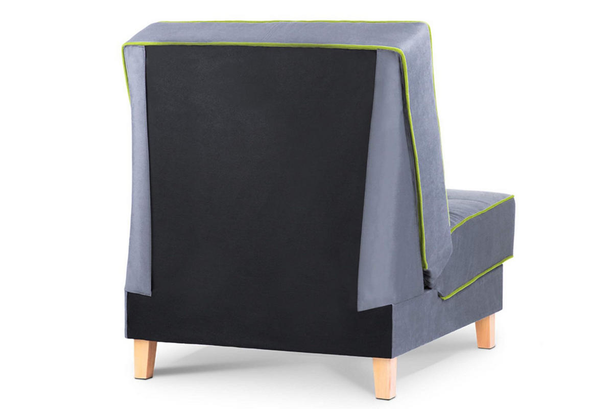 KLAPPSESSEL DOZER einem kleinen Bettkasten, Hellgrau - Hellgrau, Textil (80/94/93cm) - KONSIMO®