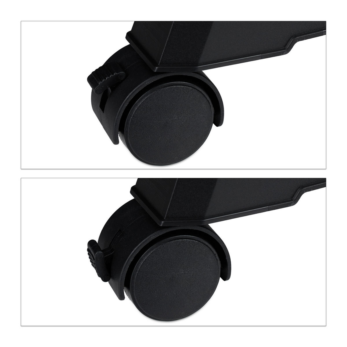 STOJAN na šaty - čierna, kov/plast (91/180.5/42cm) - Relaxdays