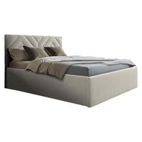 POLSTERBETT Azzuro - Beige/Naturfarben, Holz/Holzwerkstoff (160/200cm) - MIRJAN24