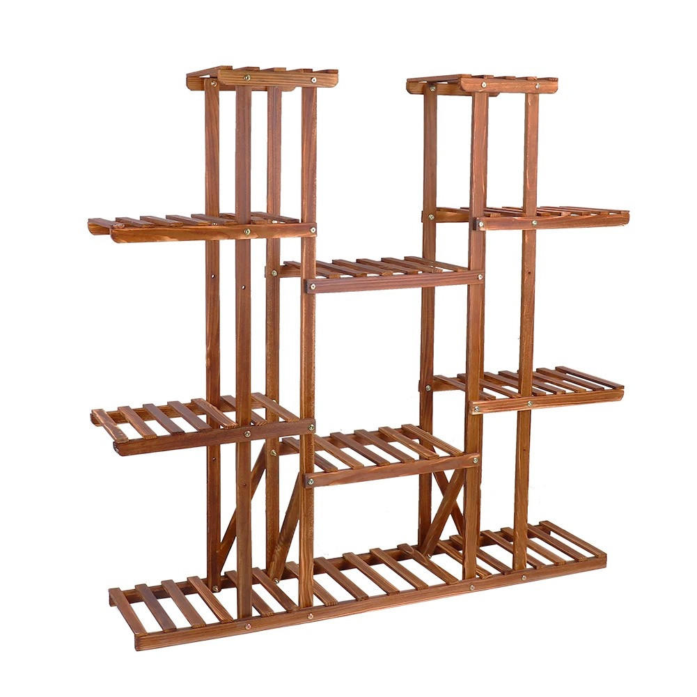 PFLANZENREGAL mit 6 Ebenen, Braun - Braun, Holz (114.3/116.8/25.4cm) - Kaket
