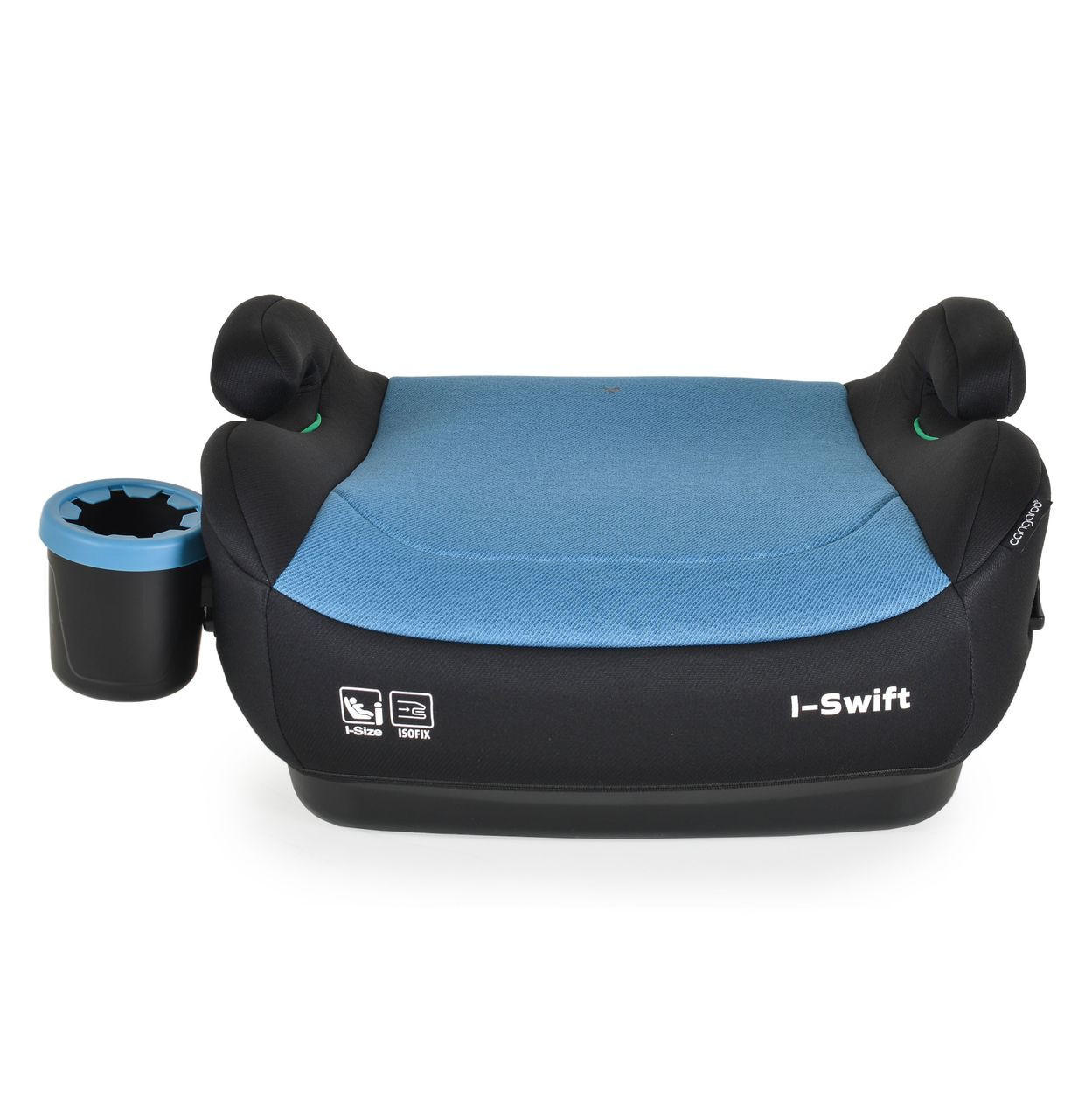 AUTOSITZERHÖHUNG i-Swift, Isofix (125-150cm) dunkelblau Gruppe 3, Getränkehalter - Blau, Kunststoff (40/22/43cm) - Cangaroo