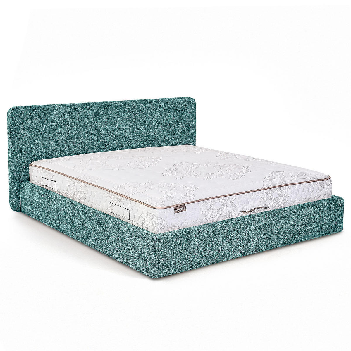 POLSTERBETT - Petrol, Holz/Textil (140/200cm) - home24