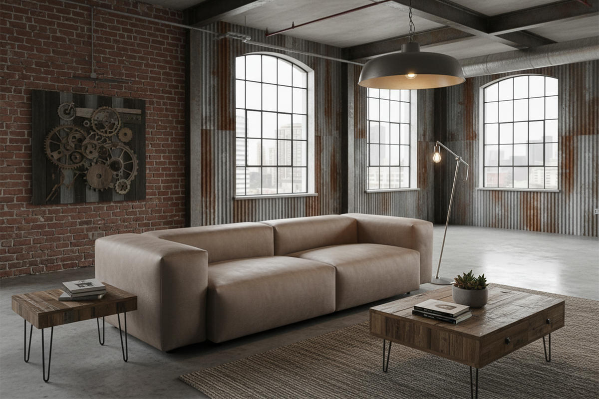 SOFA CELESTE Anthrazit Lederfaserstoff - Anthrazit/Schwarz, Leder/Kunststoff (302/72/114cm) - KAWOLA