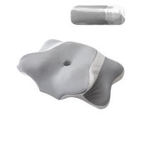 NACKENKISSEN ，Ergonomisches , 60x40x14cm - Grau, Textil (60/40cm)